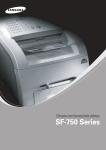 Samsung SF-750 Manuel de l'utilisateur
