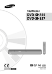 Samsung DVD-SH855 Käyttöopas
