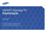Samsung 40" SMART Signage TV for small-medium sized businesses Käyttöopas