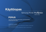 Samsung Värilasertulostin ProXpress C2620DW Käyttöopas