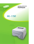 Samsung ML-1750 Käyttöopas