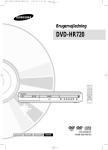 Samsung DVD-HR720 Brugervejledning