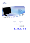 Samsung SyncMaster
204B Brugervejledning