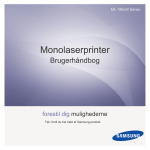 Samsung Laserprintere Monoprinter  ML-1865W Brugervejledning