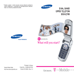 Samsung SGH-E700 Uživatelská přiručka