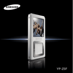 Samsung YP-Z5FA Uživatelská přiručka