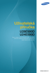 Samsung U24E590D Uživatelská přiručka