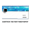 Samsung 78BDF Uživatelská přiručka