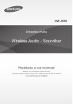 Samsung 80 W 2,2Ch Soundbar J250 Uživatelská přiručka