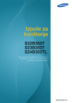 Samsung 22-inčni monitor širokog kuta gledanja, s  modern. crvenim okv. Priručnik za korisnike