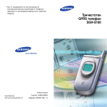 Samsung SGH-S100 Наръчник за потребителя