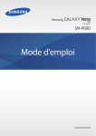 Samsung Galaxy Note 2014 Edition (10.1, Wi-Fi) Manuel de l'utilisateur(Jellybean)