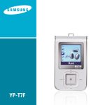 Samsung YP-T7FX Manuel de l'utilisateur
