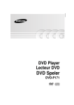 Samsung DVD-P171 Manuel de l'utilisateur
