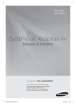 Samsung HW-C500
Récepteur AV 5.1 canaux 100 W (x6) Manuel de l'utilisateur