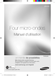 Samsung Combi Micro-ondes
36 Litre Manuel de l'utilisateur