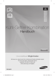 Samsung 286 l | A++
Kühl-Gefrier-Kombination Benutzerhandbuch
