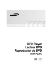 Samsung DVD-P270K User Manual