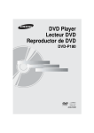 Samsung DVD-P180 User Manual