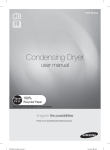 Samsung DV80 Dryer with Crystal White Design, 8 kg User Manual