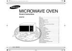 Samsung MW87W User Manual