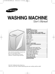 Samsung WA1150S User Manual