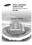 Samsung MM-ZB9 User Manual