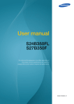 Samsung S27B350F User Manual