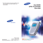Samsung SGH-S500 User Manual
