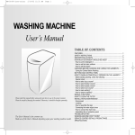 Samsung WA75K4 User Manual