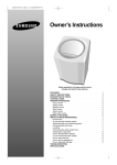 Samsung WA7534A1 User Manual
