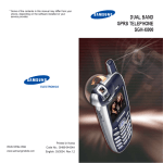 Samsung SGH-X600 User Manual