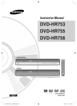 Samsung DVD-HR753 User Manual