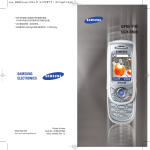 Samsung SGH-E808 User Manual
