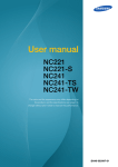 Samsung 22" SMART Cloud Display (NC221) User Manual