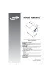 Samsung WT10J7 User Manual