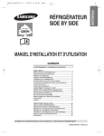 Samsung RS55XJLMR Manuel de l'utilisateur