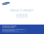 Samsung HMX-F800SP Manuel de l'utilisateur