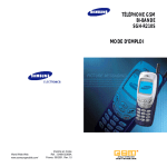 Samsung SGH-R210DA Manuel de l'utilisateur