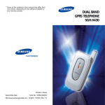 Samsung SGH-X430 User Manual