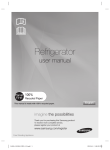 Samsung RR61ECMH 1.65mOne Door Refrigerator User Manual