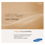 Samsung YP-U5

MP3 Audio Player User Manual