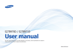Samsung 27" S27B971D Series 9 Quad HD LED Monitor User Manual