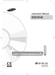 Samsung DVD-R145 User Manual