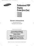 Samsung PPM42M6HS User Manual
