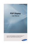 Samsung 64'' P64FTLarge Format Display Plasma User Manual