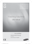 Samsung WF1804WPC 8kg 1400rpm Ecobubble Washing Machine User Manual