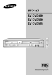 Samsung SV-DVD545 User Manual