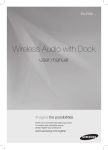 Samsung DA-E550 2.0 Channel Wireless Audio Dock (iPod & Galaxy) User Manual