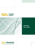 SDL Trados 2007 WinAlign User Guide